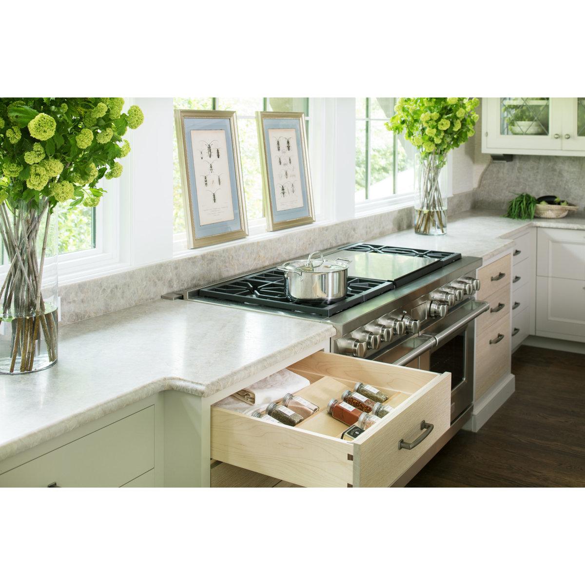 Rev-A-Shelf Kitchen Drawer Organizer Insert Spice Rack Three-Tier